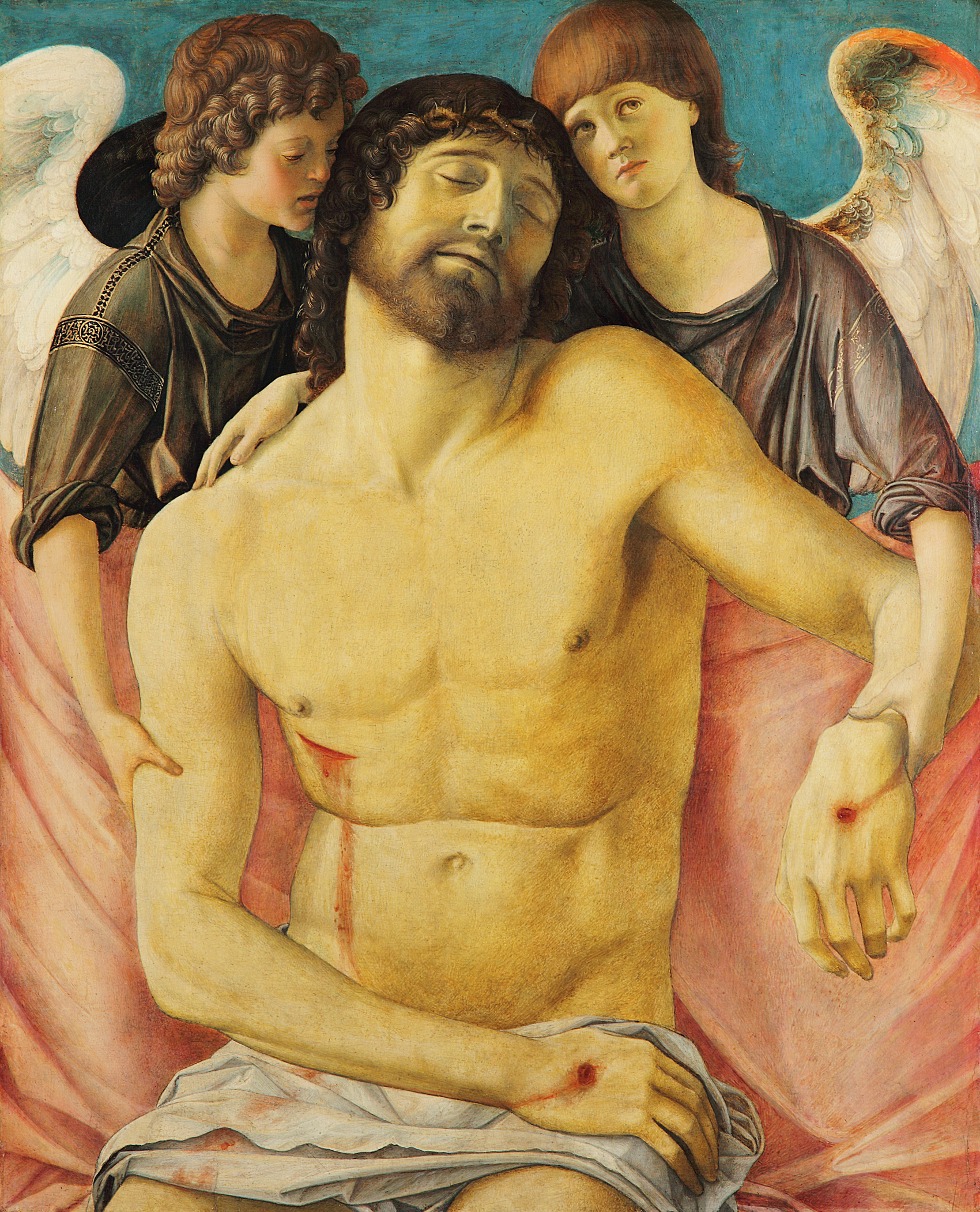 Christ Dead and Supported by an Angel by Bellini – Brera Museum