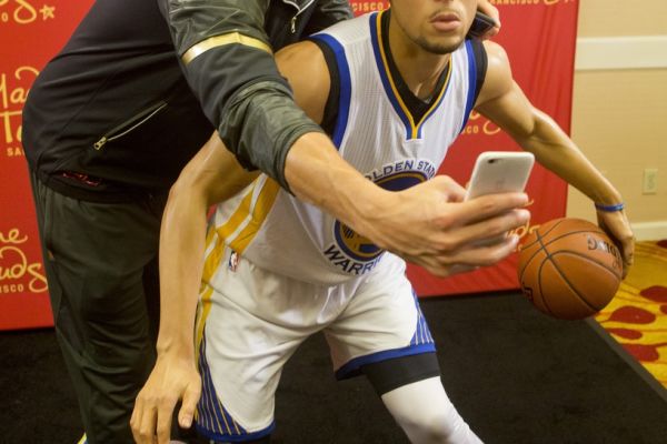 Steph Curry at Madame Tussaud's