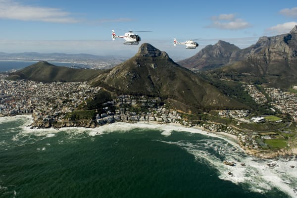 Flying above Camps Bay