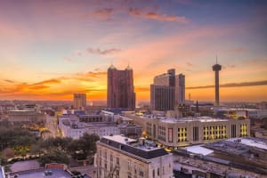 San Antonio at Sunset