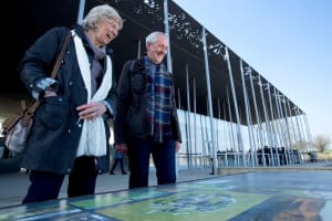 Outside Stonehenge Visitor Centre
