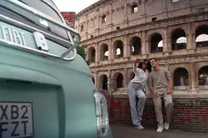 Private Fiat Topolino drive in Rome