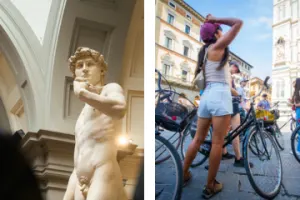 Bike tour of Florence and visit of Accademia Gallery