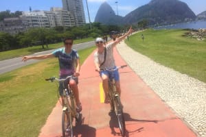 Riding along the Beach