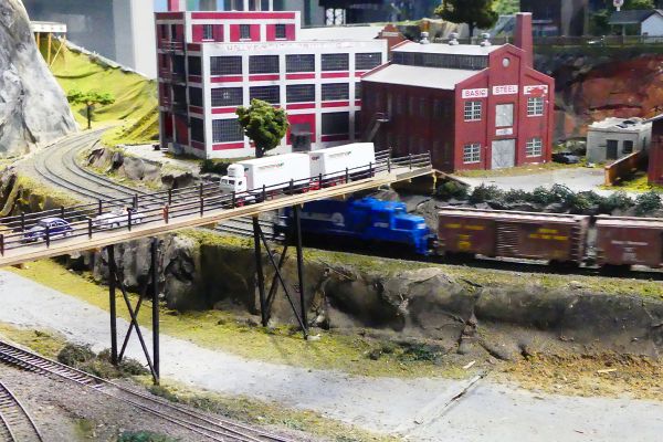 Model Train Bridge at Northlandz Miniature Wonderland