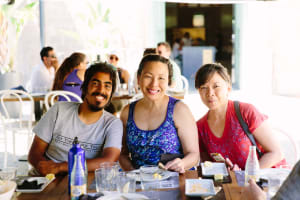Enjoying a Tapas Lunch