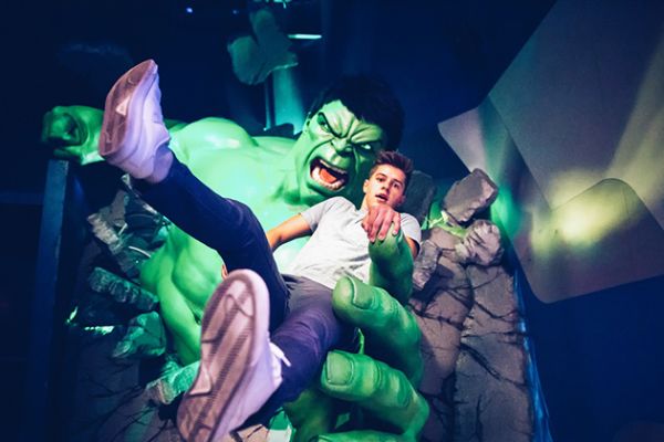 The Hulk at Madame Tussauds New York + Marvel 4D