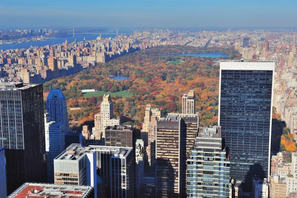 Aerial view of the Manhattan Landmark Tour