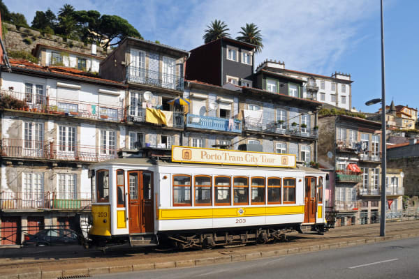 Enjoy Porto onboard a typical tram