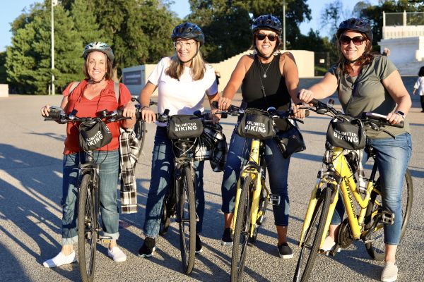 A group of ladies on the Miami All-day Bike Rental