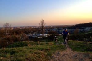 Sunset views of the countryside