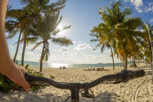 Ride along the beach