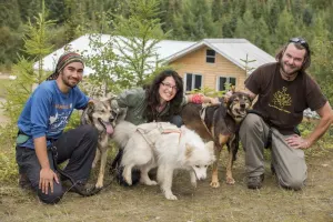 Sled-dog hiking