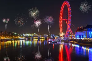 New Year’s Eve on The Wellington on the Thames with London Fireworks